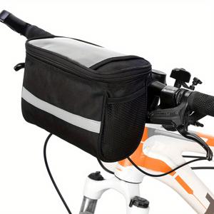 자전거 핸들바 절연 가방, 야외 사이클링을 위한 반사 스트립이 있는 MTB 자전거 핸들바 쿨러 가방