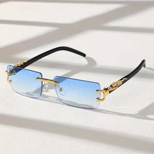 야외 사용을 위한 장식용 안경, 트렌디한 림리스 스퀘어 패션 안경, 도화안경