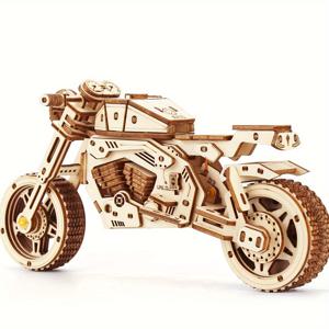 할로윈 선물로 나무 퍼즐 오토바이 모형, 3D 나무 퍼즐 오토바이 모형 키트