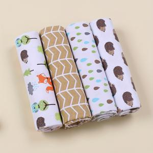4개 세트의 아기 스와들 블랭킷, 풀 코튼 플란넬 소재로 만들어진 부드러운 포장 수건 아기 이불, 0-12개월용 이스터 선물