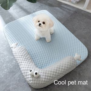 두꺼운 강아지 침대, 직사각형 강아지 쿨 침대 매트, 메모리 스펀지 강아지 보금자리 쿠션 패드와 베개 디자인