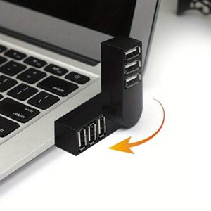 PC 허브 용 노트북 용 고품질 USB 회전 분배기 미니 어댑터 3 포트