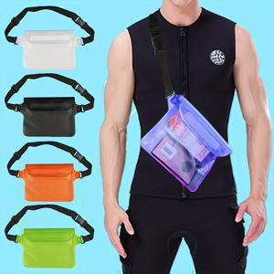 1pc 방수 수영 다이빙 가방, PVC 허리 팩 어깨 가방, 수중 휴대 전화 케이스, 남성 여성을위한 방수 허리 가방 PVC 파우치 벨트 가방