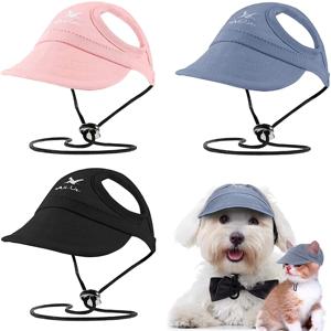 애완견을 위한 야구모자, 애완 고양이용 야구모자 야외 스포츠 조절 가능한 여름 선스크린 여행 모자