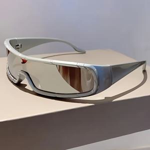 여성 및 남성을 위한 올인원 서라운드 3D 장식 Y2K 패션 안경