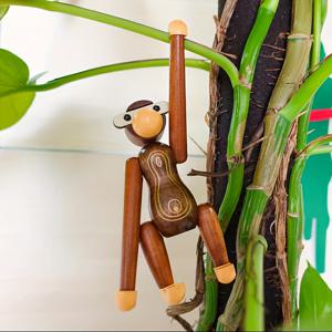 크리 에이 티브 장식 나무 공예 선물 단단한 나무 인형극 원숭이 동물 장식 북유럽 홈 거실 베란다 룸 장식 벽 교수형 선물