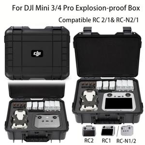 DJI Mini3/Mini3Pro/Mini 4 Pro 폭발 방지 상자 DJI RC/RC 2/RC-N2 원격 제어기 보호용 핸드케이스 액세서리 하드 케이스 패키지