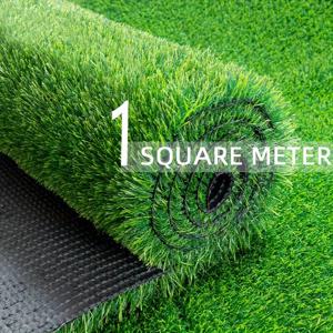 1 롤 플라스틱 잔디 시뮬레이션 잔디 카펫 잔디 실내 및 실외 지붕 누워 인공 두꺼운 발코니 웨딩 카펫, 미끄럼 방지 및 오일 방지 바닥 매트