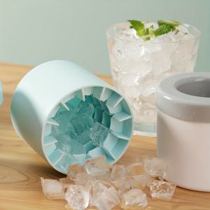 실린더 아이스트레이 실리콘 아이스큐브 모양의 실리콘 아이스큐브 컵 아이스저장함 미니 컵 아이스버킷