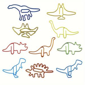 20개의 귀여운 공룡 모양 종이 클립 - 집, 사무실 및 학교 도서관용 창의적인 동물 책갈피!