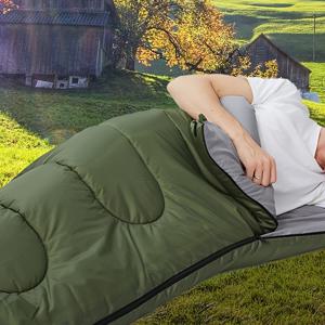 1개 야외 휴대용 침낭, 성인용, 방풍 두꺼운 캠핑 가방, 야외 캠핑을 위한 내구성 소재