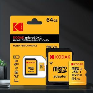 KODAK 고속 메모리 카드 주행기록기용 32g 모니터링 카메라 메모리 카드 64g 모바일 폰 PC 이어폰 스피커 HD 카메라 PSP SD 어댑터 메모리 카드 스마트폰/카메라용 메모리 카드 SD 카드 저장 확장 SD 어댑터