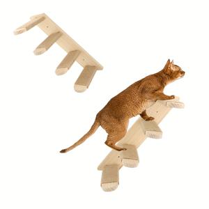 놀이를위한 고양이를위한 1pc 벽걸이 형 고양이 등반 사다리, 사이 잘삼 밧줄 사다리 고양이 벽 가구로 등반을위한 고양이 계단 선반