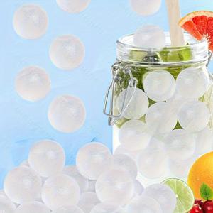 여름 바를 위한 다양한 모양의 재사용 가능한 플라스틱 얼음 조각 24개, 파티 음료 및 냉동용 식품 등을 위한 식품 등급 얼음 조각