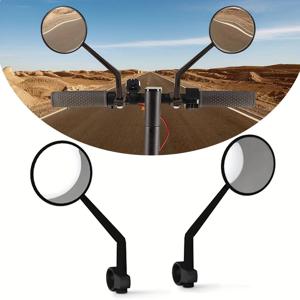 샤오미 M365/1S/Pro/Pro2/MI3/MI4/MAX G30을 위한 360도 조절 가능한 원형 반사 거울, 전동 킥보드, 자전거, 산악 자전거에 적합한 2개의 유니버설 스쿠터 후방 거울