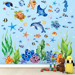 이 사랑스러운 물고기 벽 데칼 스티커로 바다의 마법을 집에 가져오세요!