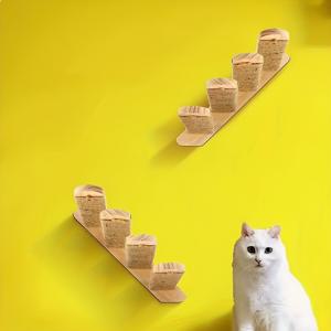 벽에 부착된 고양이 등받이 계단, 시살로 만든 고양이 잡는 사다리, 고양이 가구 고양이 벽 선반으로 휴식하기 위한 것
