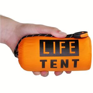 2인용 야외 절연 비상 텐트, 생존 호루라기, 야외 캠핑 장비가 포함된 휴대용 방수 텐트
