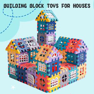 집을 만들기 위한 큰 블록 시뮬레이션 창문 디자인 장난감, 건물을 만들고 창문을 열 수 있는 큰 블록의 집 건축 장난감
