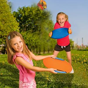 어린이 바운싱 후프와 던지기 공 장난감 세트, 야외 부모-자녀 상호작용에 적합한, 뒷마당 정원 놀이 이중 게임 세트