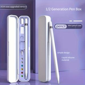 애플 펜슬을 위한 편리한 보관 상자, 1세대와 2세대 아이펜슬에 적합한, 아이패드 태블릿 펜 케이스, 터치 스크린 펜 보호 상자, 휴대용