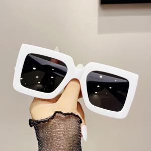 여성용 드라이빙을 위한 트렌디한 대형 사각형 안경, 레트로 프레임 안경
