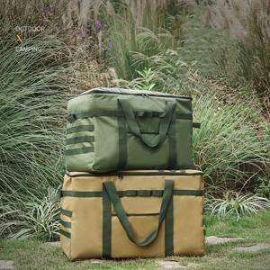 1개 53/81L 야외 다기능 수납 가방, 대용량 여행 및 캠핑 텐트 침낭, 방수 휴대용 캔버스 가방