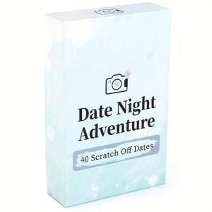 커플 데이트 나이트를 위한 40가지 아이디어, 모험 사진 앨범북과 함께하는 독특한 스크래치 카드 게임, 로맨틱한 신혼부부와 결혼 기념일 선물