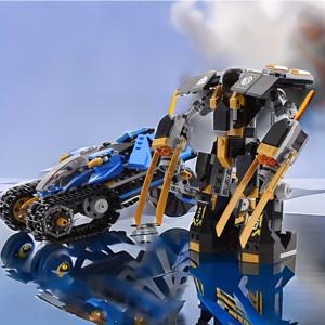 576pcs 블루 전투 자동차 로봇 탱크 메카 합금 변형 빌딩 블록, 모델 기술 빌딩 블록, 발렌타인 데이 선물, 가구 장식, 장식 교육 빌딩 블록