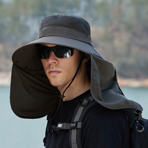 야외 하이킹 및 사냥을 위한 접이식 방풍 낚시 모자 및 캠핑 모자