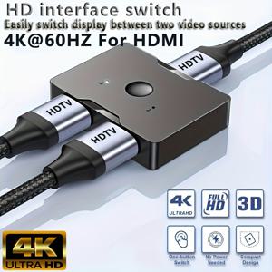 4K/60Hz HDMI 2.0 스위치 4K@60Hz HDMI 양방향 스위처 2 입력 1 출력