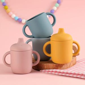 음식 급료 실리콘 컵, Duckbill 컵, 아기 및 유아 훈련 컵