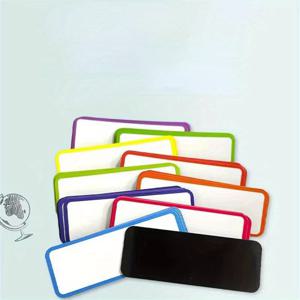 화이트보드, 사물함, 냉장고, 학교, 사무실, 가정용으로 사용할 수 있는 27장의 다채로운 자석 이름표 라벨 드라이 이레이스 재사용 스티커 (각각 8*3cm)