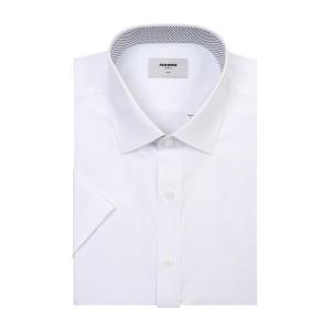 [레노마_셔츠(남성)]레노마셔츠 반소매 트윌스판 슬림핏 RNUSL0-310-WH