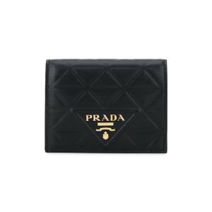 [프라다]프라다 여성 다이아몬드 퀼팅 블랙 반지갑 1MV204 2CLU F0002
