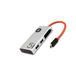 [카드추가할인] 위즈플랫 WP510C 멀티 USB허브 알루미늄 USB-C to HDMI 4K 60Hz PD 100W