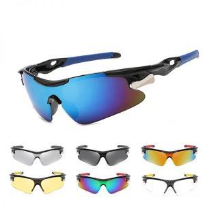 오토바이 고글 UV400 사이클링 안경, 야외 방풍 스포츠 선글라스, 편광 렌즈, 남성 여성 자전거 안경