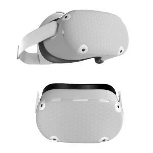 Oculus Quest 2 용 실리콘 케이스 커버 액세서리 스마트 3D 가상 현실 VR 안경 헤드셋 헬멧 피부 보호 세트
