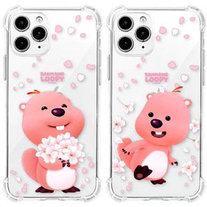 잔망루피 벚꽃 에어범퍼 젤리 케이스 갤럭시Z플립5 4 3 2 아이폰15 프로 맥스 갤럭시S24 울트라 플러스