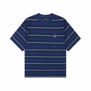 [캉골] 자크 스트라이프 티셔츠 2743 블루