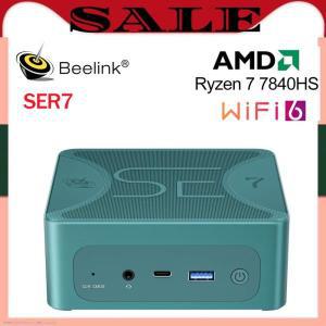 Beelink  PC 게임용 컴퓨터, SER7 AMD Ryzen 7 7840HS 5 Pro MAX 9 WiFi6 SSD