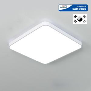 국산 LED 등 방등 조명 시스템 50W 삼성칩 플리커프리 안방등 사각 화이트