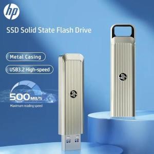 HP 외장 SSD 솔리드 스테이트 USB 3.2 플래시 드라이브 디스크, 작은 펜 메모리 휴대용 1TB,