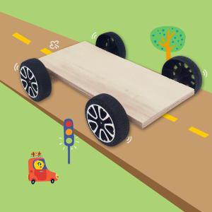 나무 자동차 장난감  DIY 나무판 바퀴 세트