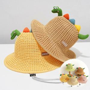 공룡캐릭터 키즈 메쉬모자 소풍나들이 아기 여름 모자 5색