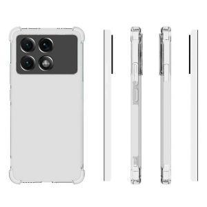 스마트폰 공기계 정식발매 새제품 샤오미 포코 X6 프로 C65 두꺼운 손가락 방지 완전 투명 TPU 케이스, 레