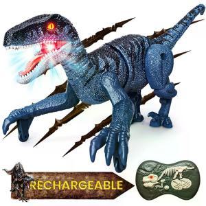리모컨 공룡 장난감  2.4GHz 로봇 걷기 시뮬레이션 벨로키랍토르 키즈 선물