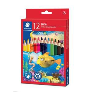 루나 점보색연필 12색 139C12 학용품 학습준비물 크레파스 색연필 싸인펜