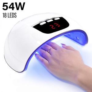 젤네일굽기 전문 네일 드라이어 적외선 센서 매니큐어 램프 고속 경화 UV 젤 광택제 살롱 18LED