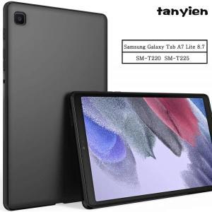 태블릿 케이스 삼성 갤럭시 탭 유연한 소프트 실리콘 블랙 TPU 쉘 후면 커버 A7 라이트 8.7 2021 SM-T220 S